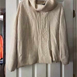 Caslon Cream Cowl Neck Sweater